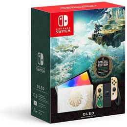 Switch OLED 64GB - Goud - Limited edition The Legend Of Zelda Tears Of The Kingdom + The Legend Of Zelda Tears Of The Kingdom