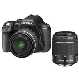 Spiegelreflexcamera K-50 - Zwart + Pentax SMC DA 18-55mm f/3.5-5.6 AL WR + SMC DA 50-200mm f/4-5.6 ED f/3.5-5.6 + f/4-5.6