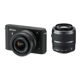 Hybride camera 1 J1 - Zwart + Nikon Nikkor 1 10-30mm f/3.5-5.6 VR + Nikkor 1 30-110mm f/3.8-5.6 VR f/3.5-5.6 + f/3.8-5.6