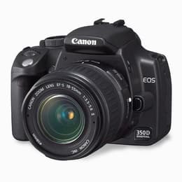 Reflex Canon EOS 350D - Zwart + Lens  18-55mm f/3.5-5.6II