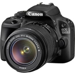 Spiegelreflexcamera EOS 100D - Zwart + Canon EF-S 18-55 mm f/3.5-5.6 III f/3.5-5.6