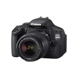 Spiegelreflexcamera Canon EOS 600D - Zwart + Lens Canon 18-55mm f/3.5-5.6
