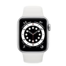 Apple Watch (Series 6) 2020 GPS 40 mm - Aluminium Zilver - Sportbandje Wit