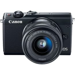 Hybride Camera Canon EOS M100 - Zwart + Lens Canon 15-45mm f/3.5-6.3