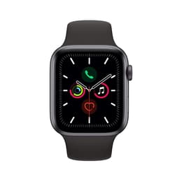 Apple Watch (Series 5) 2019 GPS + Cellular 44 mm - Aluminium Spacegrijs - Sport armband Zwart