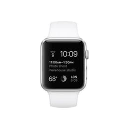 Apple Watch (Series 3) 2017 GPS 38 mm - Aluminium Zilver - Sport armband Wit