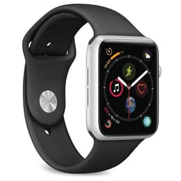 Apple Watch (Series 4) 2018 GPS 40 mm - Aluminium Zilver - Sportbandje Zwart