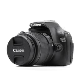 Reflex Canon EOS 1100D - Zwart + Lens Canon 18 - 55mm f/3.5-5.6+f/4.0-5.6