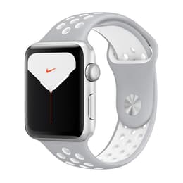 Apple Watch (Series 5) 2019 GPS 40 mm - Aluminium Zilver - Sportbandje van Nike
