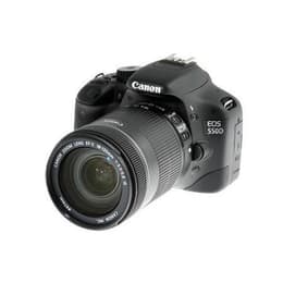 Spiegelreflexcamera EOS 550D - Zwart + Canon Canon EFS 18-135 mm f/3.5-5.6 IS f/3.5-5.6 IS