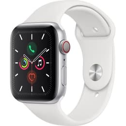Apple Watch (Series 5) 2019 GPS + Cellular 40 mm - Aluminium Zilver - Sport armband Wit