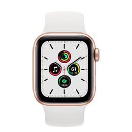 Apple Watch (Series 6) 2020 GPS 40 mm - Aluminium Goud - Sportbandje Wit