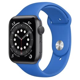 Apple Watch (Series SE) 2020 GPS + Cellular 44 mm - Aluminium Spacegrijs - Sport armband Blauw