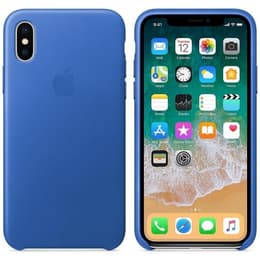 Apple Hoesje iPhone X / XS Hoesje - Leer Blauw