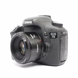 Spiegelreflexcamera - Canon EOS 7D Zwart + Lens Canon EF 50mm f/1.8 II