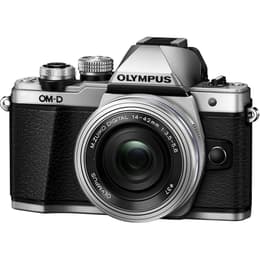 Hybride - Olympus OM-D E-M10 wart/Zilver + Lens Olympus M.Zuiko Digital 14-42mm f/3.5-5.6 IIR
