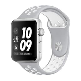 Apple Watch (Series 3) 2017 GPS 38 mm - Aluminium Zilver - Nike sport armband