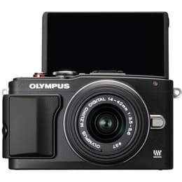 Hybride camera PEN E-PL6 - Zwart + Olympus M.Zuiko Digital 14-42mm f/3.5-5.6 f/3.5-5.6