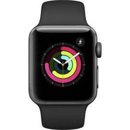 Apple Watch (Series 4) 2018 GPS 40 mm - Aluminium Spacegrijs - Geweven sportbandje Zwart