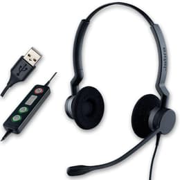 BIZ 2300 USB Duo geluidsdemper Hoofdtelefoon - bedraad microfoon Zwart