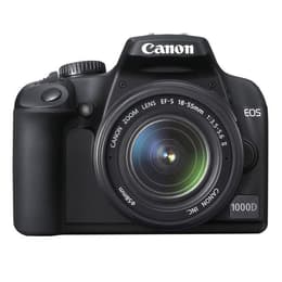 Spiegelreflexcamera EOS 1000D - Zwart + Canon EF-S 18-55mm f/3.5-5.6 II f/3.5-5.6