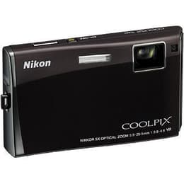 Compactcamera Nikon Coolpix S60 - Zwart + Lens Nikon Nikkor 5X Optical Zoom