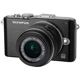 Hybride Camera Olympus Pen Lite E-PL3 - Zwart + Lens Olympus 14-42mm f/3.5-5.6