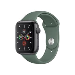 Apple Watch (Series 4) 2018 GPS 44 mm - Aluminium Spacegrijs - Sport armband Groente