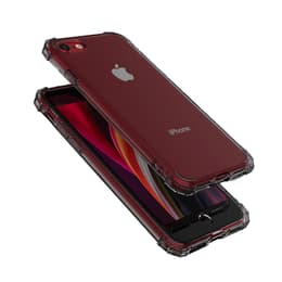 Hoesje iPhone SE (2022/2020)/8/7/6/6S - Silicone - Zwart/Transparant