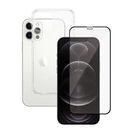 Hoesje 360 iPhone 12/12Pro en beschermend scherm - TPU - Transparant