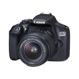 Spiegelreflexcamera EOS 1300D - Zwart + Canon Canon EF-S 18-55 mm f/3.5-5.6 IS STM + Canon EF-S 55-250 mm f/4-5.6 IS STM f/3.5-5.6 + f/4-5.6