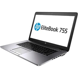 HP EliteBook 755 G4 15" A10 2.4 GHz - SSD 256 GB - 8GB QWERTY - Engels