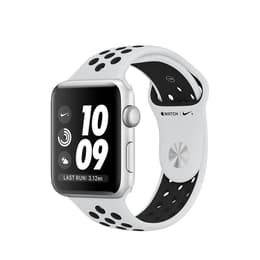 Apple Watch (Series 3) 2017 GPS 42 mm - Aluminium Zilver - Sportbandje van Nike Zilver