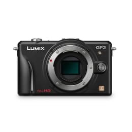 Hybride camera Panasonic Lumix DMC-GF2 alleen behuizing - Zwart