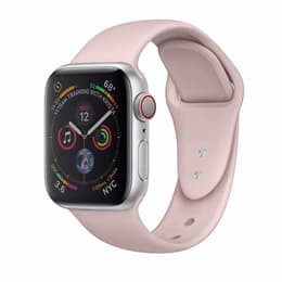 Apple Watch (Series 3) 2017 GPS 38 mm - Aluminium Zilver - Sport armband Roze