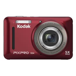 Compactcamera PIXPRO X54 - Rood + Kodak Kodak PIXPRO Aspheric Zoom 28-140 mm f/3.9-6.3 f/3.9-6.3