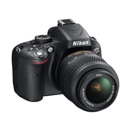 Reflex Nikon D5100 - Zwart + Lens  18-50mm f/3.5-5.6GVR