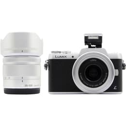 Hybride camera Lumix DMC-GF7 - Zilver/Zwart + Panasonic Lumix G Vario 12-32 mm f/3.5-5.6 + 35-100 mm f/4-5.6 f/3.5-5.6 + f/4-5.6