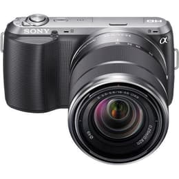 Hybride camera Alpha NEX-C3 - Zwart/Zilver + Sony E 18-55mm f/3.5-5.6 OSS f/3.5-5.6