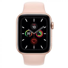 Apple Watch (Series 5) 2019 GPS 40 mm - Aluminium Goud - Sport armband Rozenkwarts