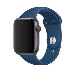 Apple Watch (Series 4) 2018 GPS + Cellular 44 mm - Aluminium Spacegrijs - Sport armband Blauw