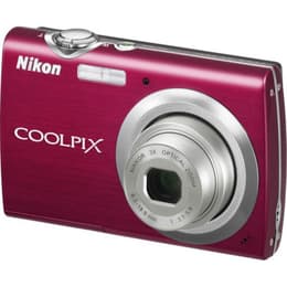 Compactcamera S630 - Rood Nikon Nikkor 3x Optical Zoom f/3.5-5.3