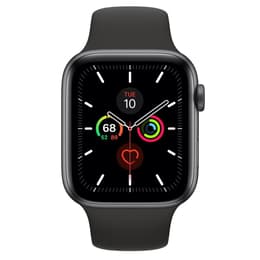 Apple Watch (Series 5) 2019 GPS + Cellular 40 mm - Aluminium Spacegrijs - Sportbandje Zwart