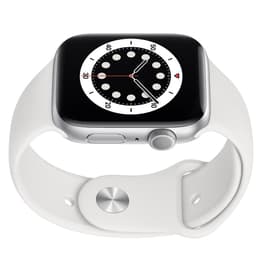 Apple Watch (Series 6) 2020 GPS 40 mm - Aluminium Zilver - Sport armband Wit