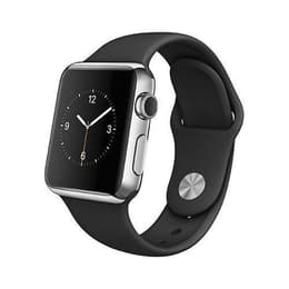 Apple Watch (Series 2) 2016 GPS 38 mm - Aluminium Zilver - Sport armband Zwart