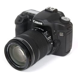 Spiegelreflexcamera - Canon EOS 50D Zwart + Lens Canon EF-S 18-55mm f/4-5.6 IS II