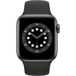 Apple Watch (Series 6) 2020 GPS + Cellular 40 mm - Aluminium Spacegrijs - Geweven sportbandje Zwart