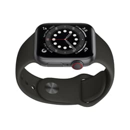 Apple Watch (Series 6) 2020 GPS + Cellular 40 mm - Aluminium Spacegrijs - Geweven sportbandje Zwart