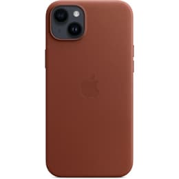 Apple Doorzichtig hoesje iPhone 14 Plus Doorzichtig hoesje - Leer Bruin