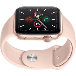 Apple Watch (Series 4) 2018 GPS 40 mm - Aluminium Rosé goud - Sportbandje Roze